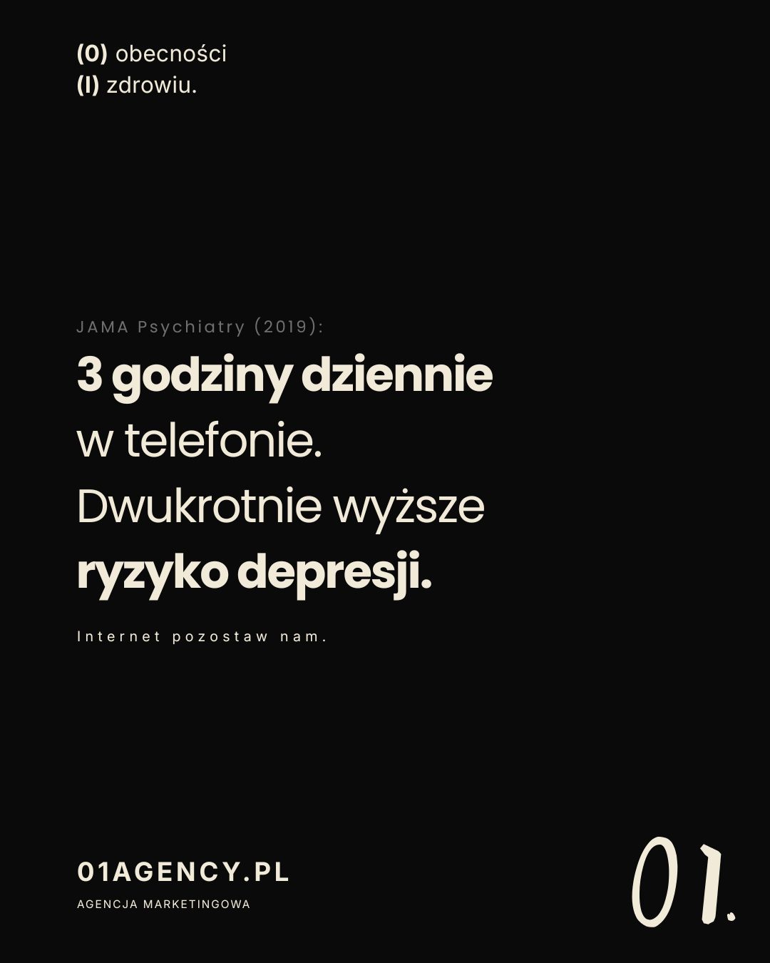 Człowiek z telefonem — ilustracja do artykułu o cyfrowej obecności